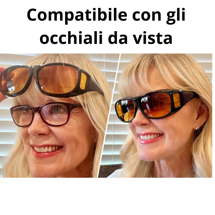 VediChiaro™ - Occhiali per la guida notturna